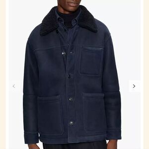 ⚽️NWT⚽️ TED BAKER OVINE LEATHER SHERPA JACKET